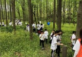 上海濱江森林公園垃圾桶減量 倡導垃圾不落地