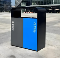 精工定制鍍鋅板分類桶重塑廣場(chǎng)文明